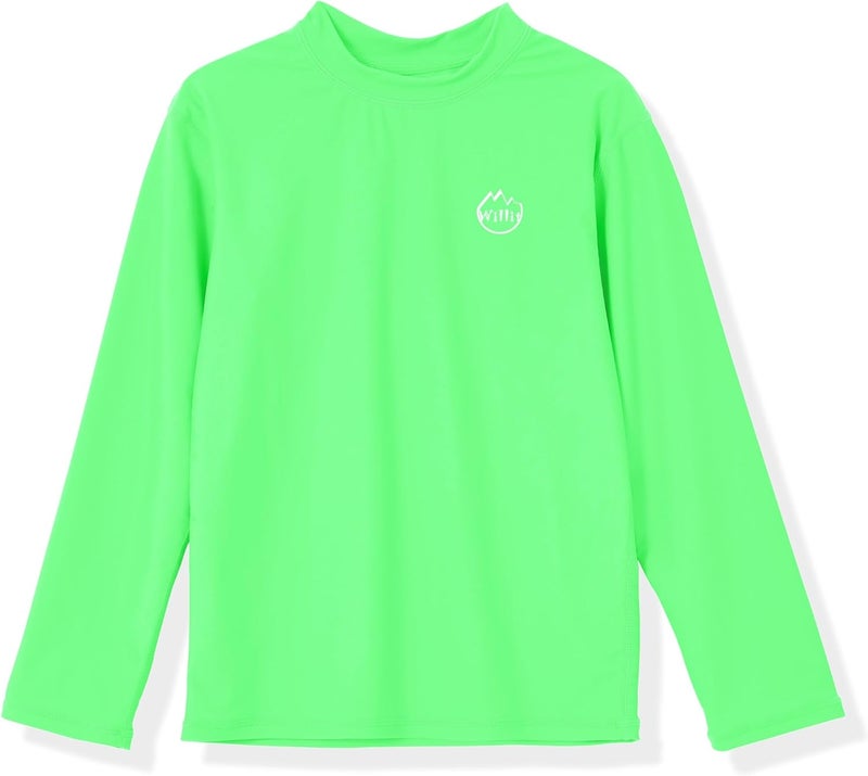 Willit Boys Rash Guard Swim Shirt Baby/Toddler Long Sleeve UPF 50+ Sun Protection SPF Quick Dry Shirt - Image 2
